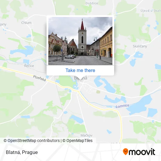 Карта Blatná