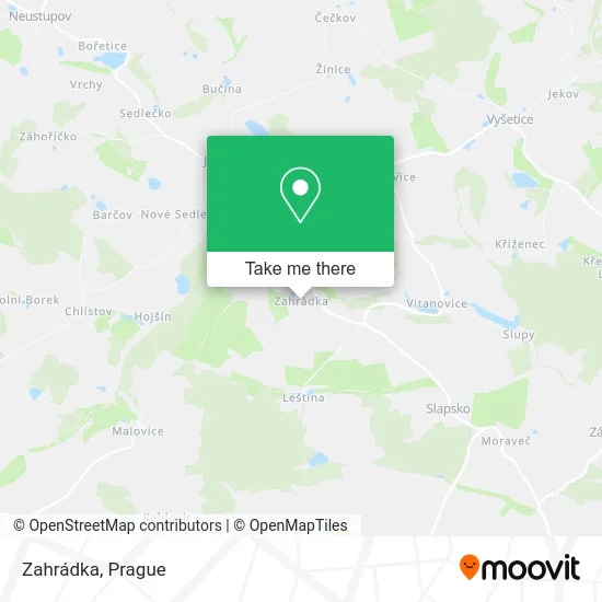 Карта Zahrádka
