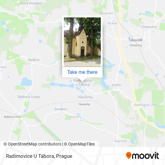 Radimovice U Tábora map