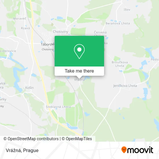 Карта Vrážná