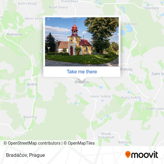 Карта Bradáčov