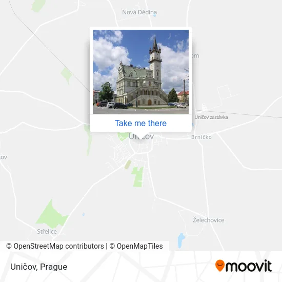 Карта Uničov