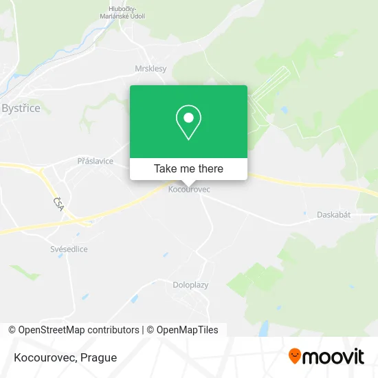 Карта Kocourovec