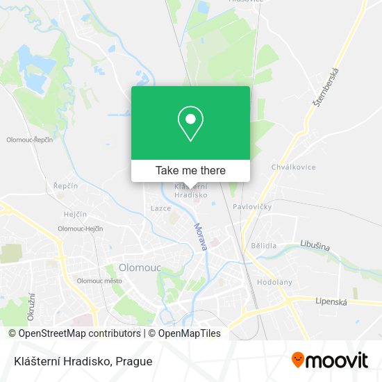Klášterní Hradisko map
