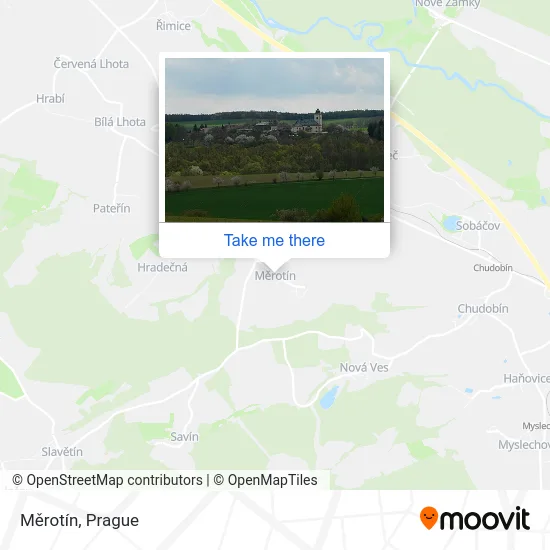Карта Měrotín