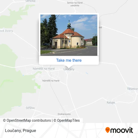 Карта Loučany