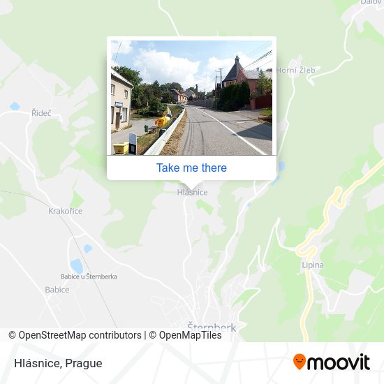 Карта Hlásnice
