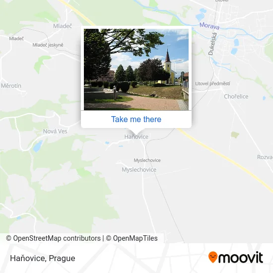 Карта Haňovice