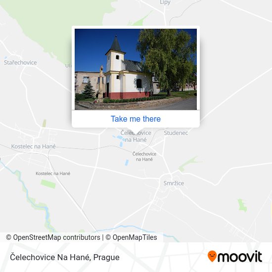 Čelechovice Na Hané map