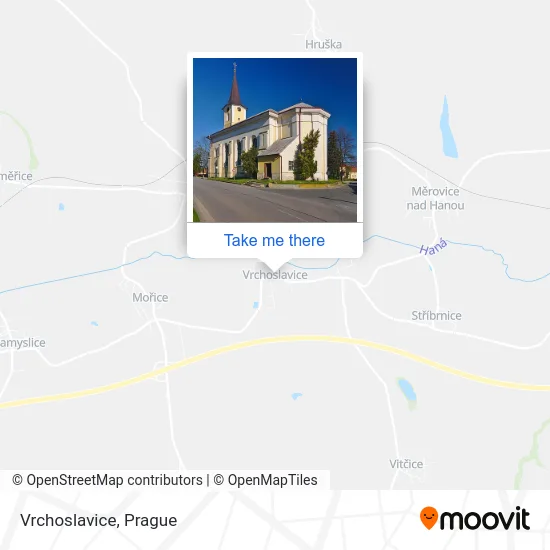 Карта Vrchoslavice