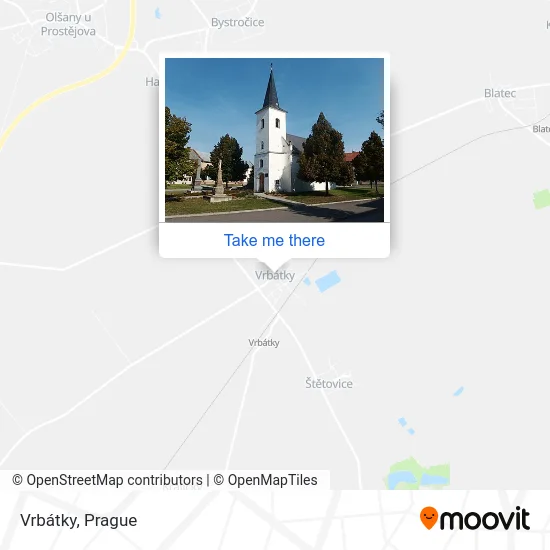 Карта Vrbátky