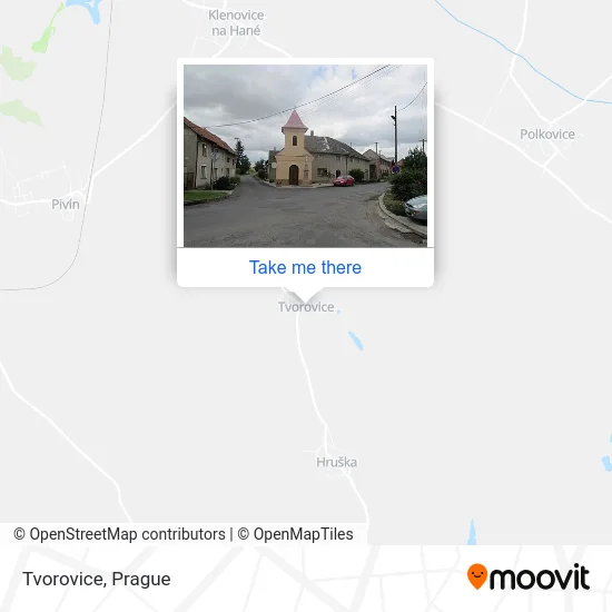 Карта Tvorovice