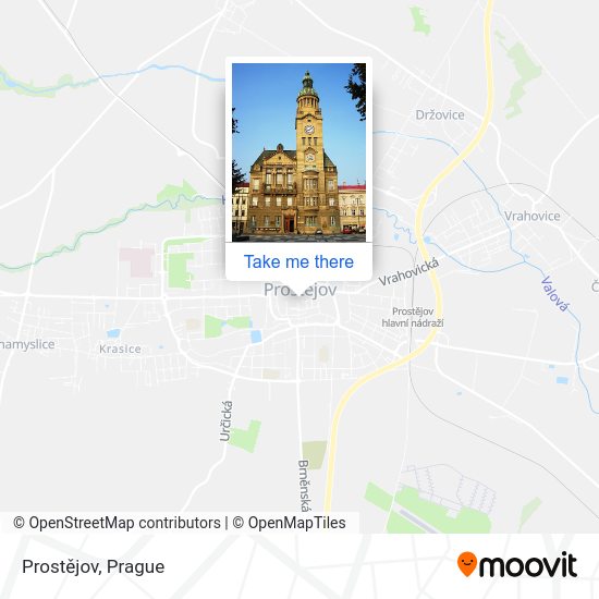 Карта Prostějov