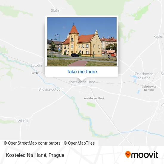 Карта Kostelec Na Hané