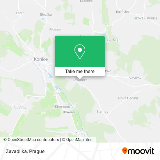 Карта Zavadilka