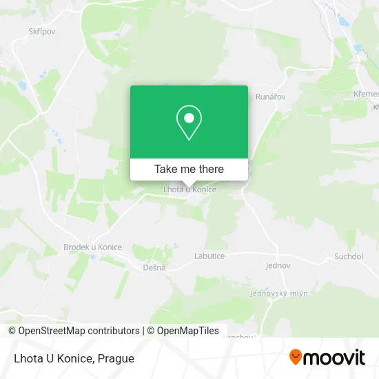 Карта Lhota U Konice