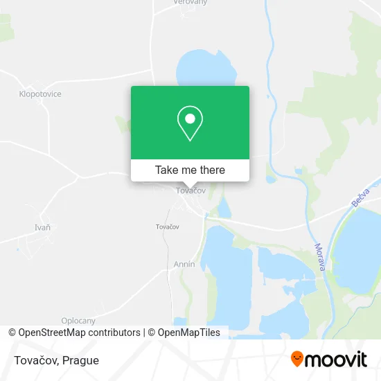 Карта Tovačov