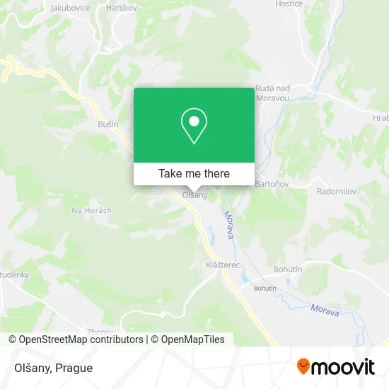 Карта Olšany