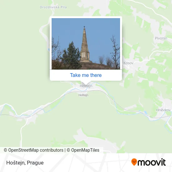 Карта Hoštejn