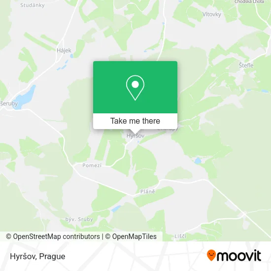 Карта Hyršov