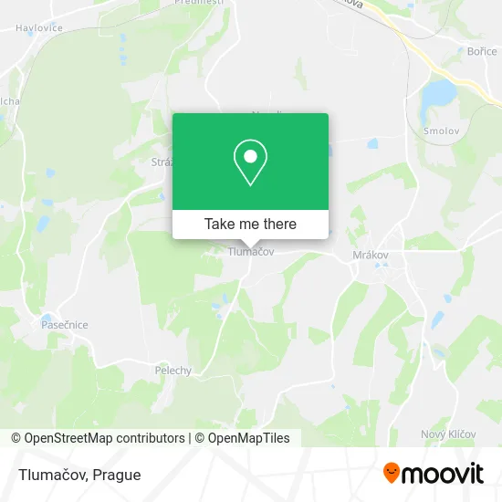 Карта Tlumačov