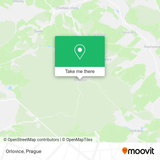 Карта Orlovice
