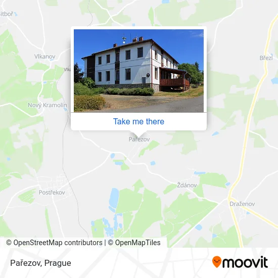 Pařezov map