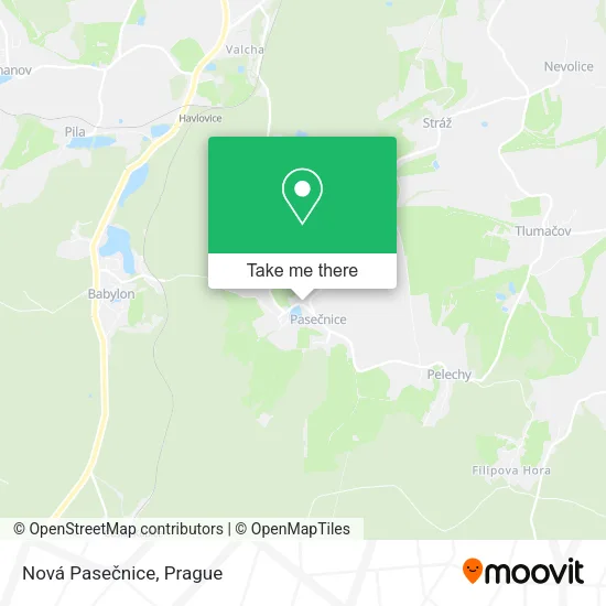 Карта Nová Pasečnice