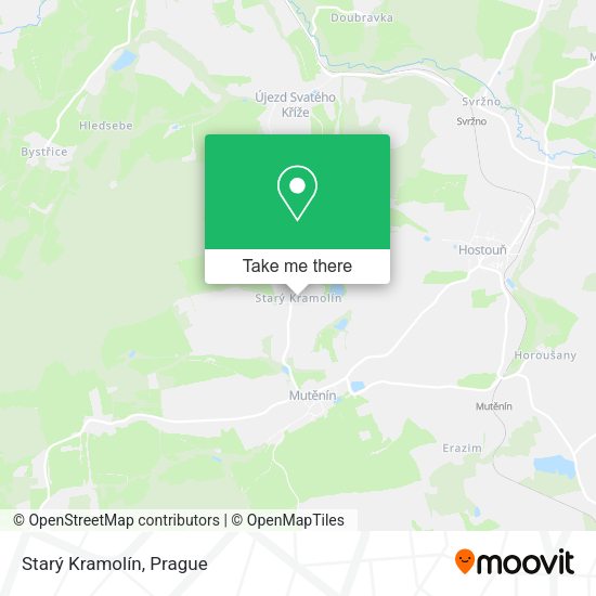 Starý Kramolín map