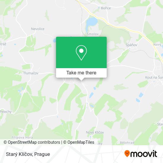 Starý Klíčov map
