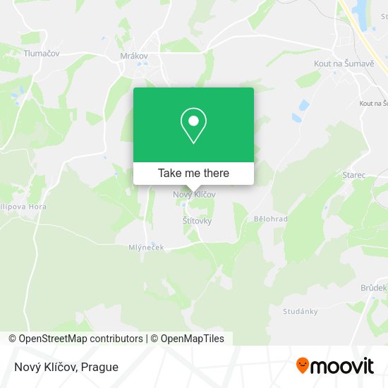 Nový Klíčov map