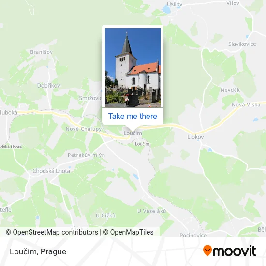 Карта Loučim