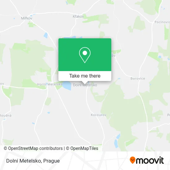 Карта Dolní Metelsko