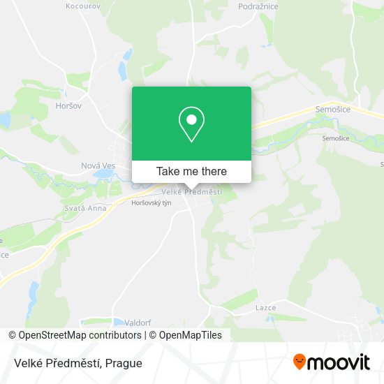 Velké Předměstí map