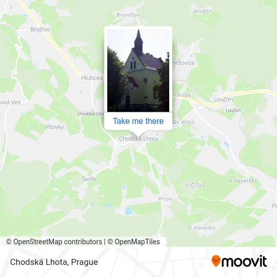 Карта Chodská Lhota