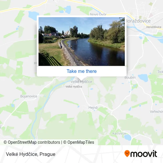 Карта Velké Hydčice