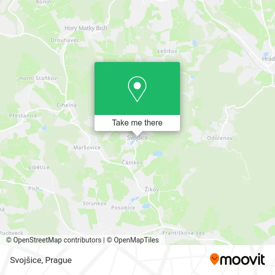 Карта Svojšice