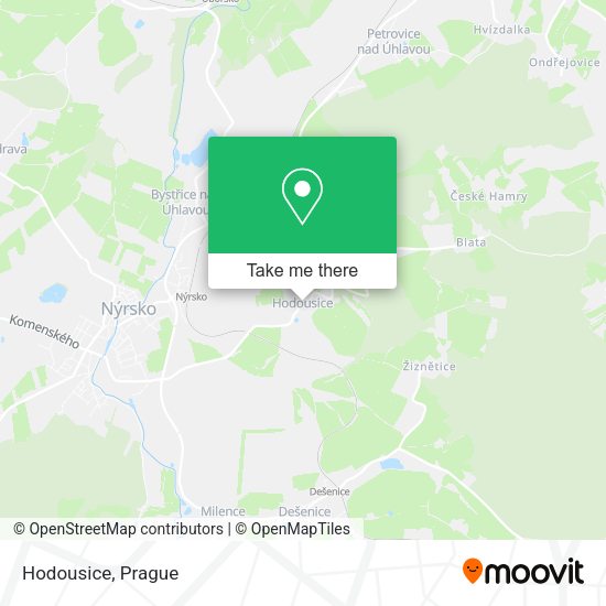 Карта Hodousice