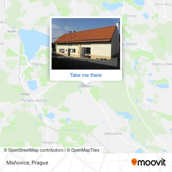 Карта Maňovice