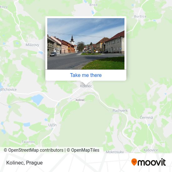 Kolinec map