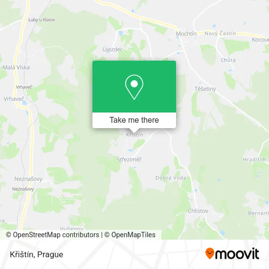 Křištín map