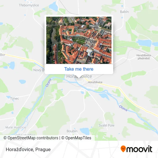 Карта Horažďovice