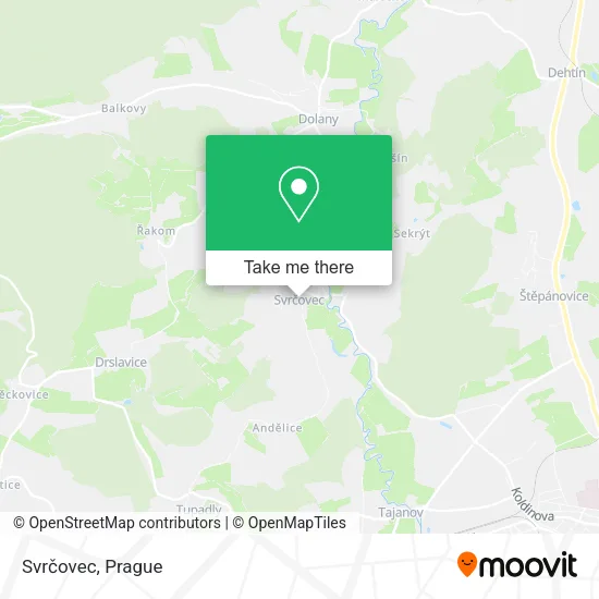 Карта Svrčovec