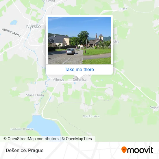 Карта Dešenice