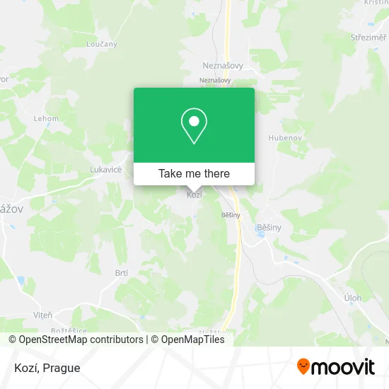 Карта Kozí