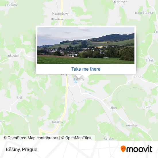 Карта Běšiny
