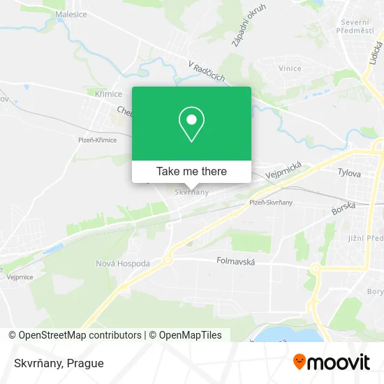 Карта Skvrňany