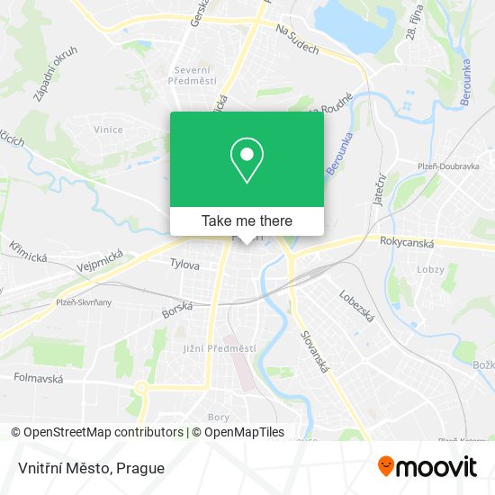 Vnitřní Město map