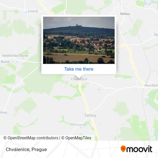 Карта Chválenice