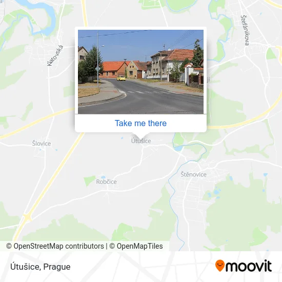 Карта Útušice